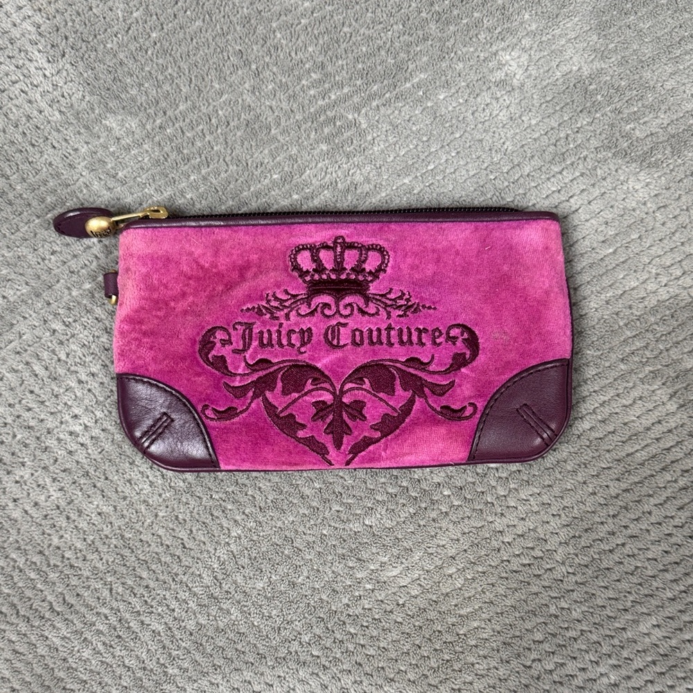 Juicy Couture Fuchsia and Burgundy Clutch